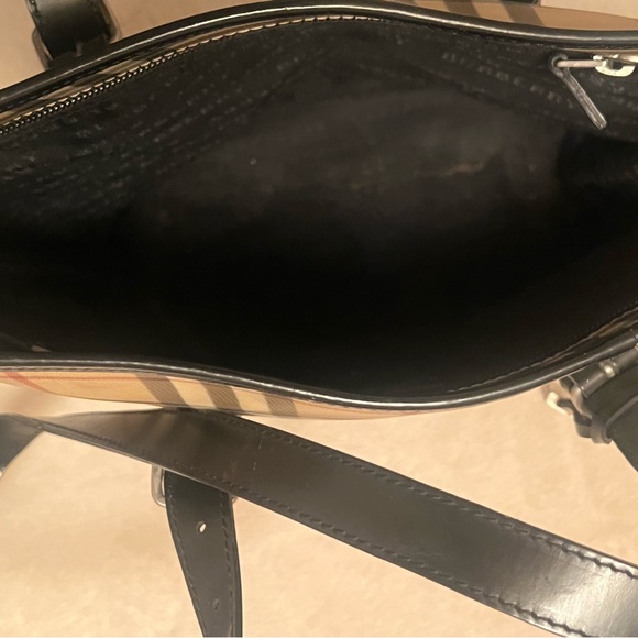 Burberry Plaid Tote Bag - Tan and Black - Picture 3 of 8